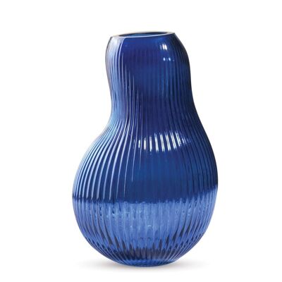 Vase Augustin bleu D18 H28,6cm