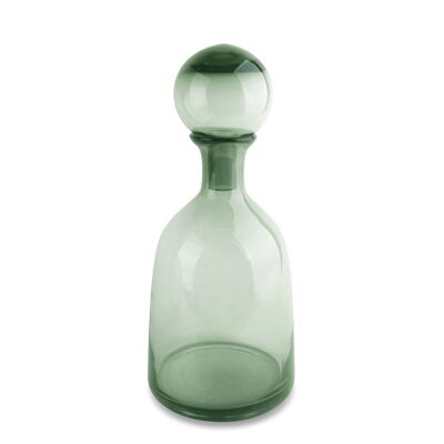 Vase bouteille vert mm D14,5 H33,5cm