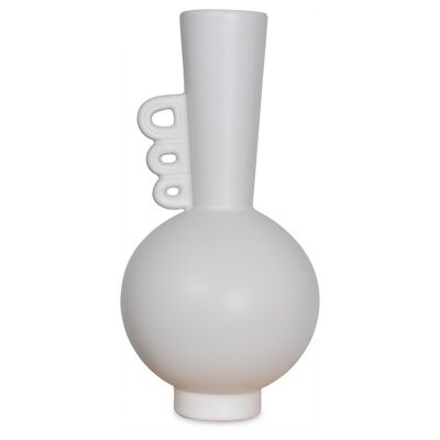 Vase ceramic Ada blanc D15 H31cm