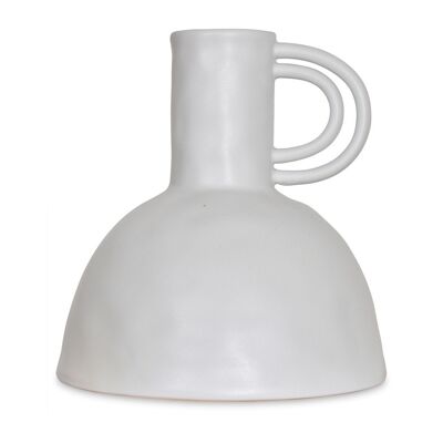 Vase ceramic Collectif blanc  D24 H25cm