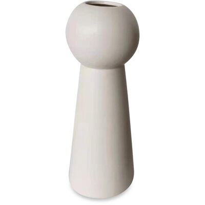 Vase ceramic Insolite blanc D11,3 H30cm