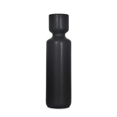 Vase ceramic Long noir D8,3 H30cm