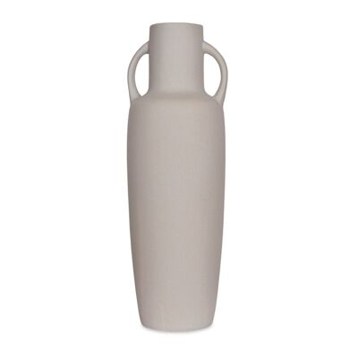 Vase ceramic Long gris galet D12,5 H37,9cm