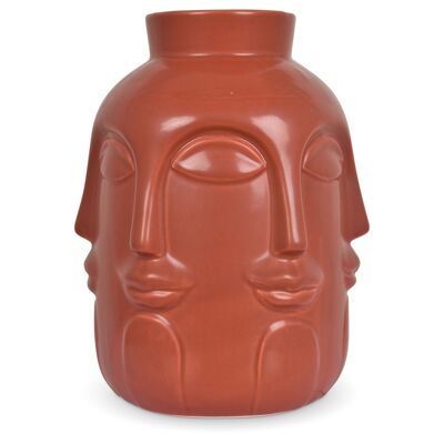 Vase ceramic Monsieur terracotta D14,2 H18,7cm