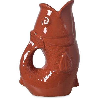 Vase ceramic Poisson gm terracotta L16,5 P11 H25,3cm