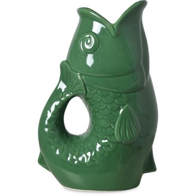 Vase ceramic Poisson gm vert L16,5 P11 H25,3cm