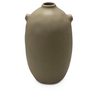 Vase ceramic Source beige D16,5 H27,8cm
