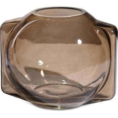 Vase Globe marron L17 P15 H14cm