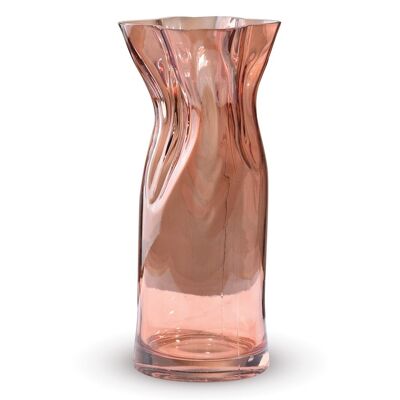 Vase Maruis poudre L13,8 P13,1 H30cm