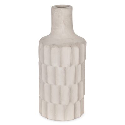 Vase papier mâché Facette D13 H29,5cm