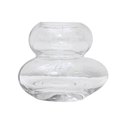 Vase Zen pm transparent L10,5 P8 H8,5cm