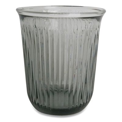 Verre gobelet Jules gris D8,5 H10cm