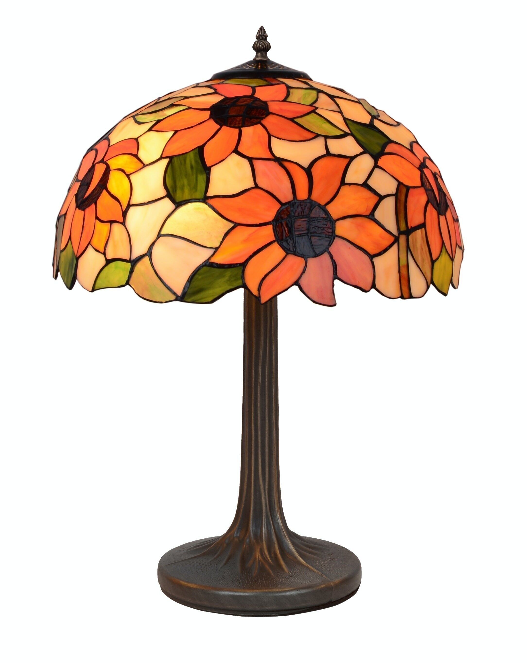 Sobremesa Tiffany base árbol Serie Diamond D-40cm LG280300M