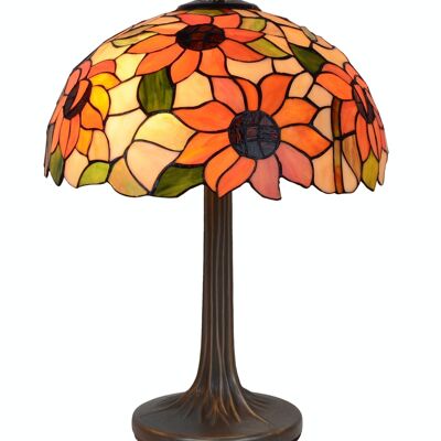 Lampe de table Tiffany base d'arbre Diamond Series D-40cm LG280300M