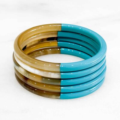 Bracelet coloré en corne véritable - Couleur 7710C