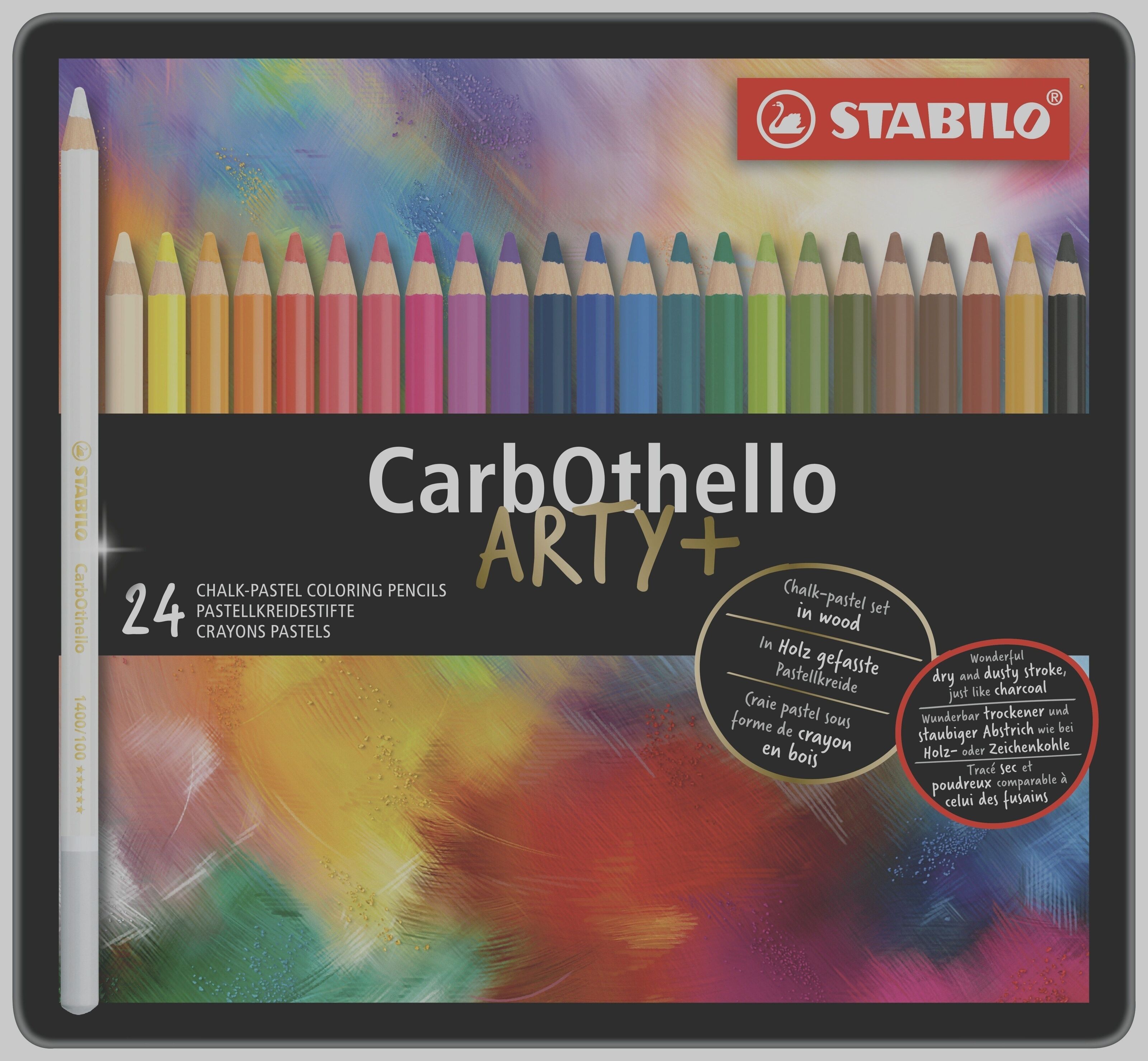 Colored pencil STABILO Original - metal case of 24