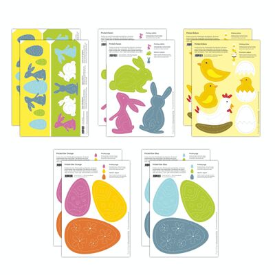Easter templates - 10 sheets