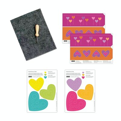 Kit de manualidades para brillar - corazones