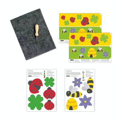 Set de manualidades para hacer cosquillas a escarabajos y abejas