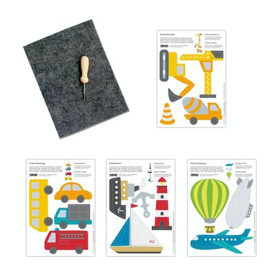 Craft kit for tingling - land, water, air