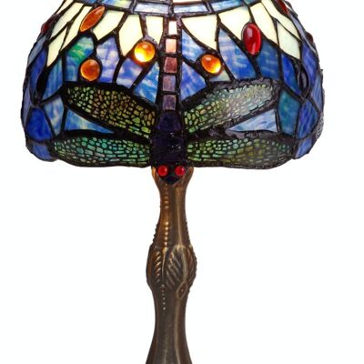 Lampada da tavolo piccola Tiffany diametro 20cm serie Belle Epoque LG199780