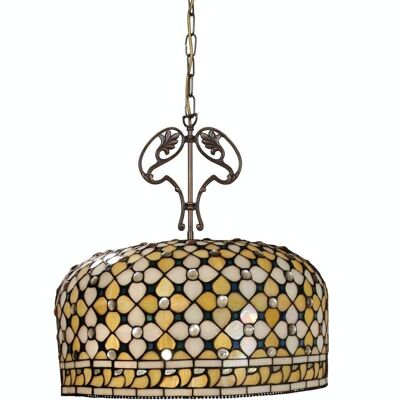 Pendant with Tiffany cast iron ornament Queen Series D-45cm LG213166