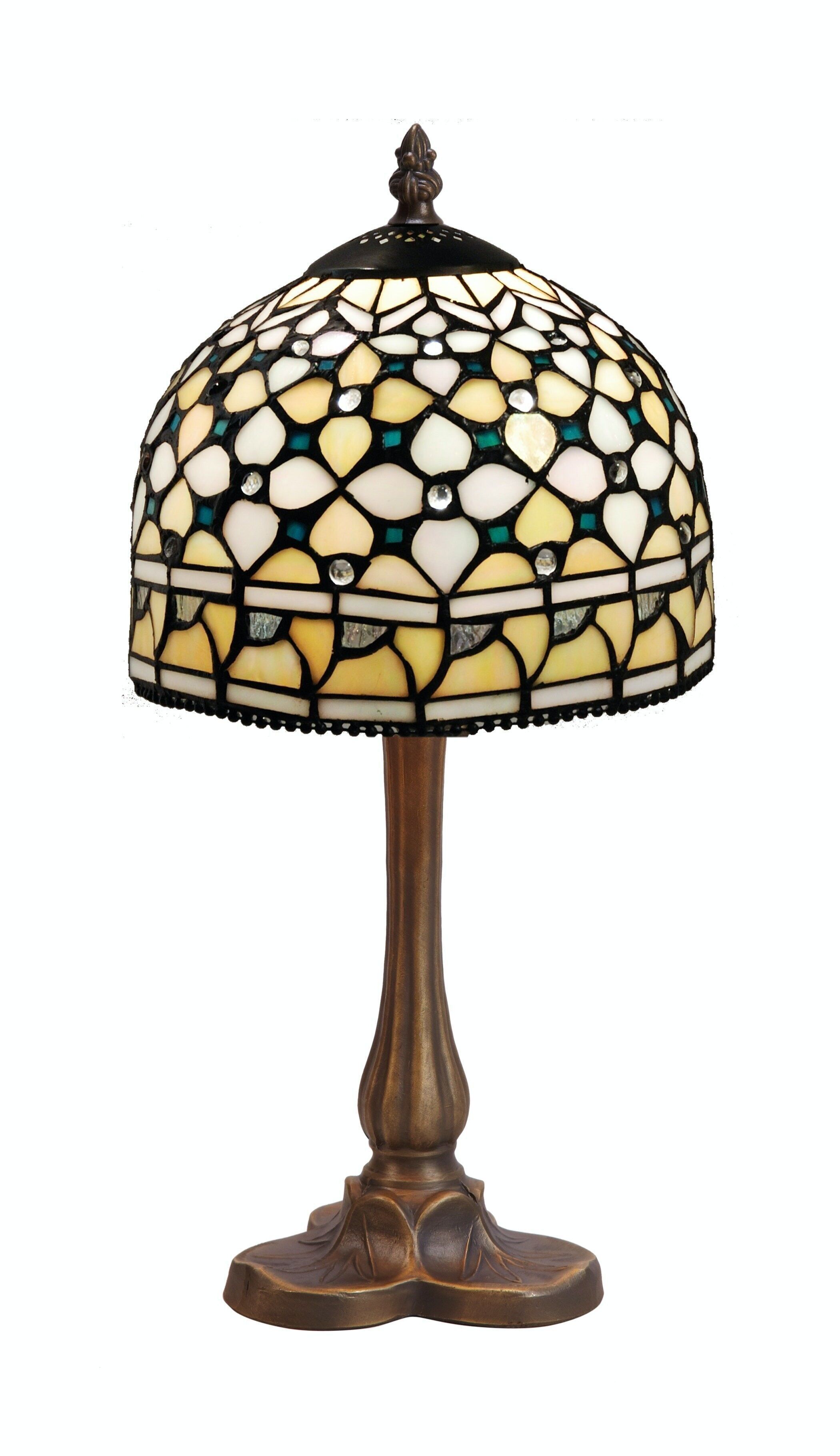 Sobremesa Tiffany base trébol Serie Queen D-20cm LG213870