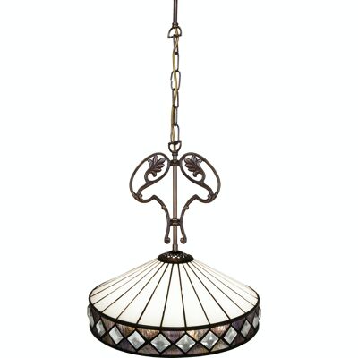 Ciondolo con ornamento in ghisa Tiffany Serie Ilumina D-30cm LG290466