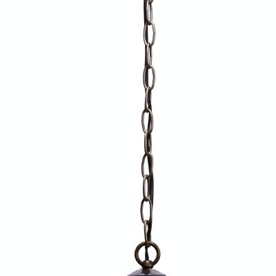 Suspension de plafond petit diamètre 20cm avec chaîne Tiffany Güell Série LG223199