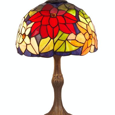 Medium table lamp base with Tiffany shape diameter 30cm Güell Series LG223060
