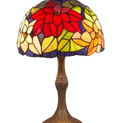 Medium table lamp base with Tiffany shape diameter 30cm Güell Series LG223060