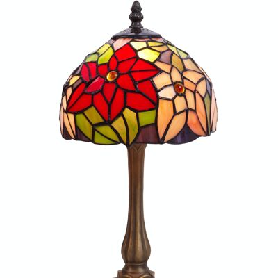 Small table lamp base with Tiffany clover shape diameter 20cm Güell Series LG223270