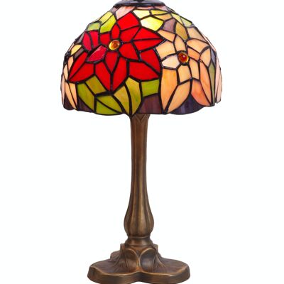 Base per lampada da tavolo piccola a forma di trifoglio Tiffany diametro 20cm Serie Güell LG223270