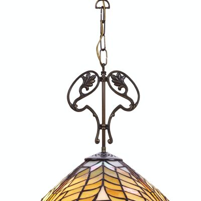 Colgante con adorno fundición Tiffany Serie  Dalí D-30cm LG238466