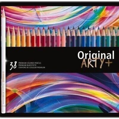 Crayons de couleur - Boîte métal x 38 STABILO Original ARTY+