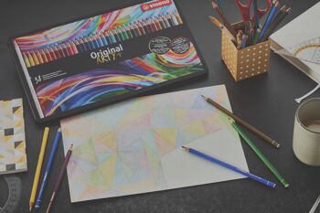 Crayons de couleur - Boîte métal x 38 STABILO Original ARTY+ 4