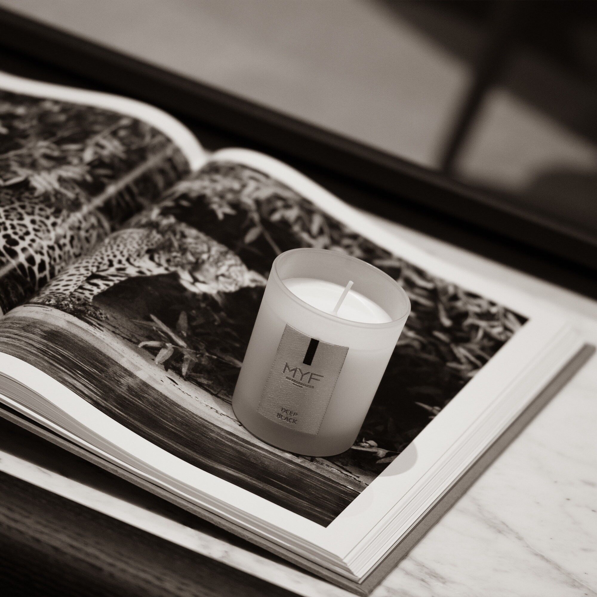 Scented Candle 160gr Deep Black Candela Profumata