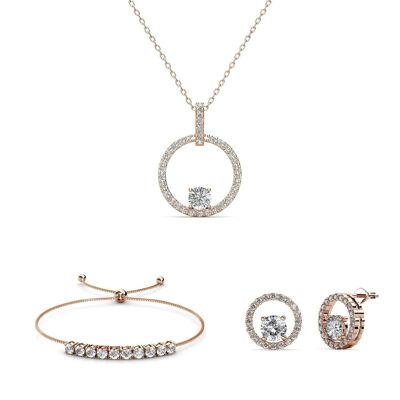 Mia Amory Sets - Rose Gold and Crystal