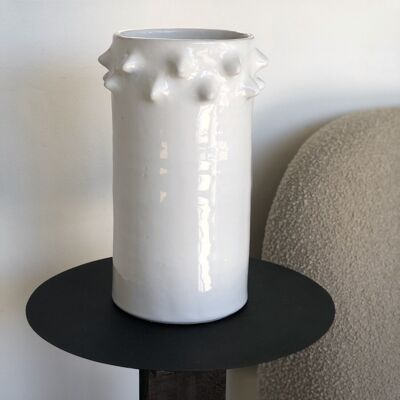 White Sea Urchin Vase