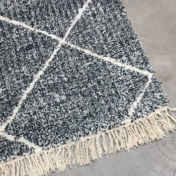 Tapis Beni Ouarain - Gris Losange 3