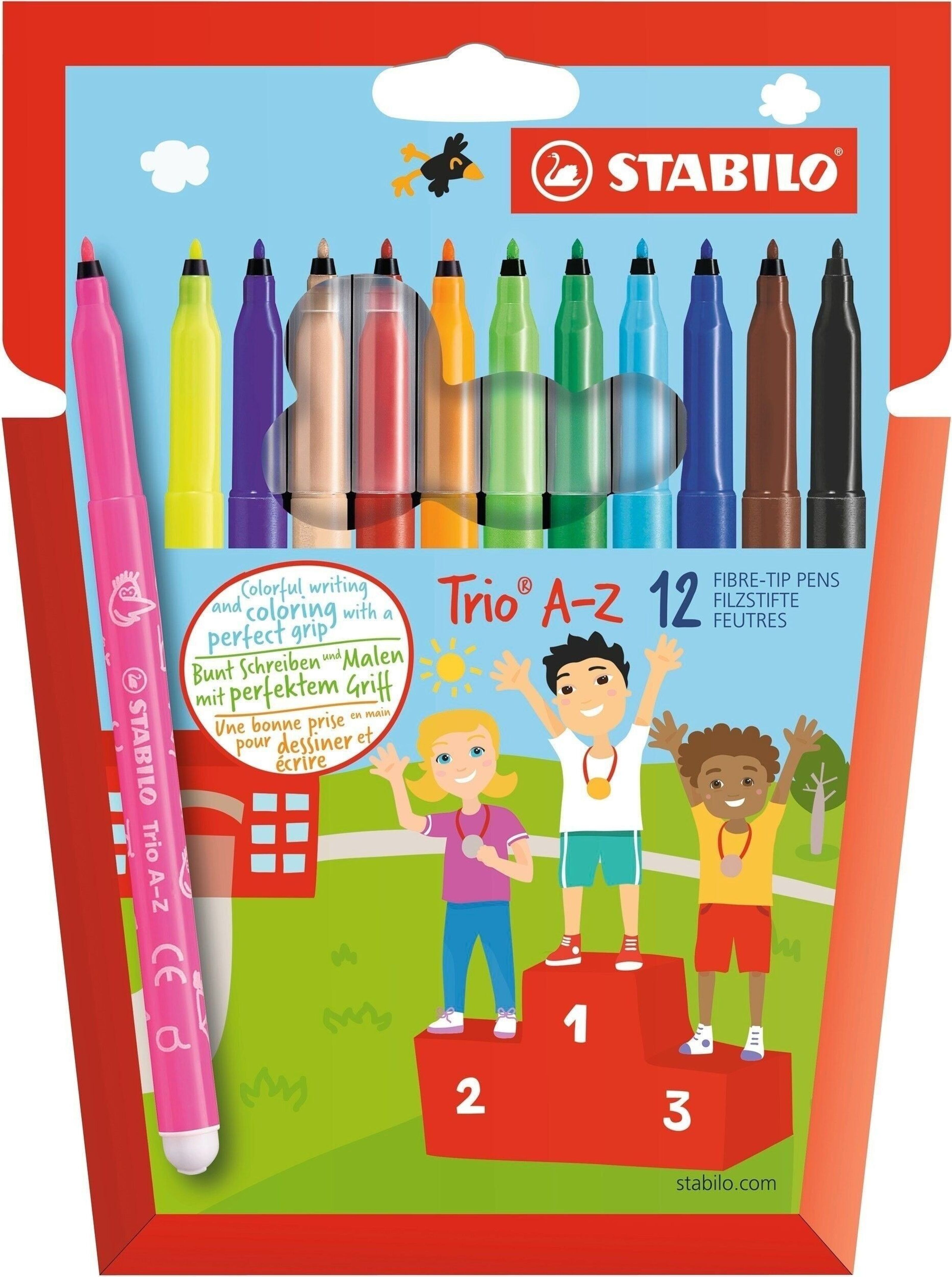 STABILO Etui de 12 Crayons de couleur COLOR Assortis