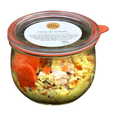 Poultry Curry & Cereal Variety in its Practical and Environmentally Friendly Jar