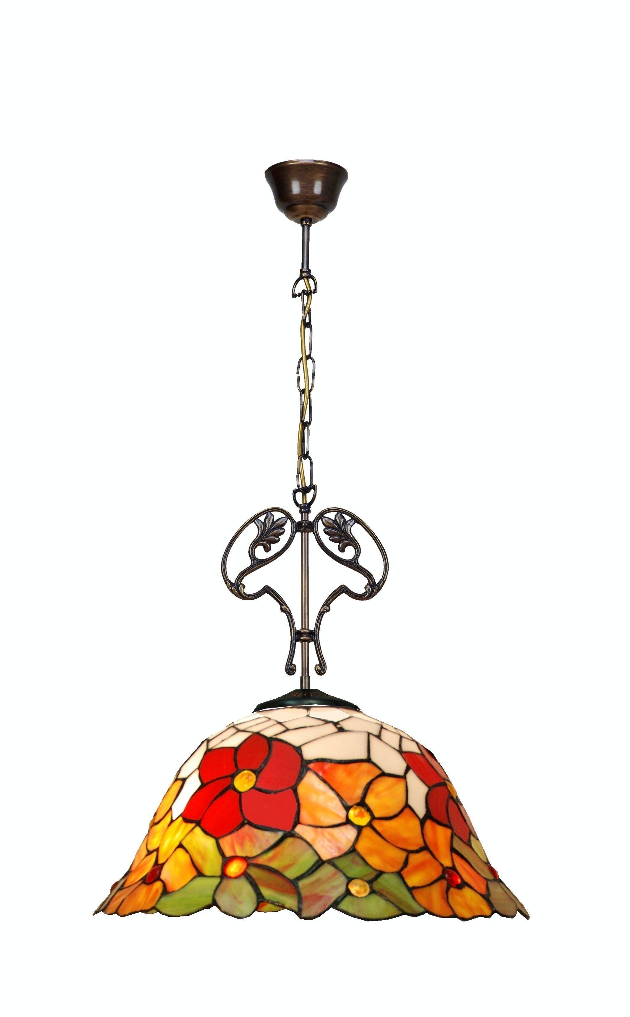 Anhänger mit Tiffany-Gusseisenornament Bell Series D-40cm LG282166