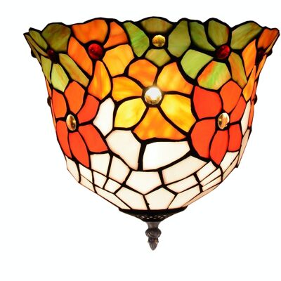 Ceiling fixture attached to the ceiling with Tiffany screen diameter 40cm Bell Series LG282500