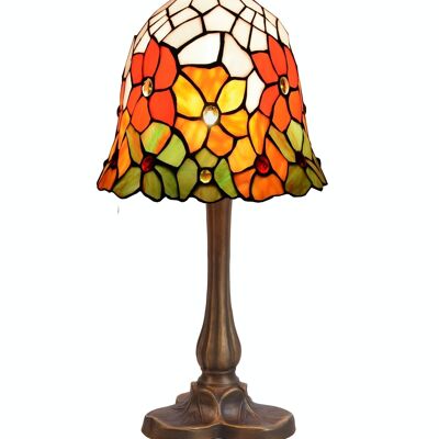 Table lamp Tiffany base clover Bell Series D-20cm LG282870