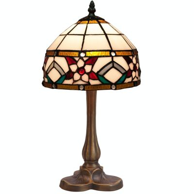 Table lamp Tiffany base clover Museum Series D-20cm LG2786870