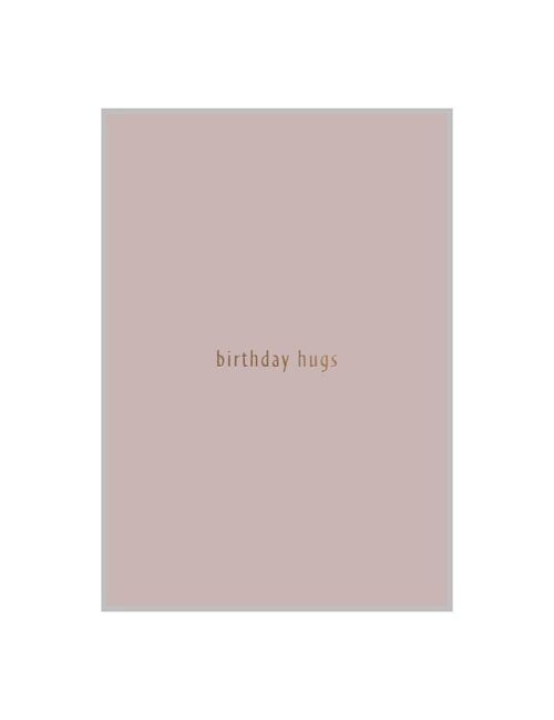 BIRTHDAY HUGS postcard