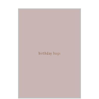 BIRTHDAY HUGS-Postkarte