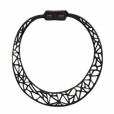 Geometrische Ella-Halskette aus recyceltem Gummi