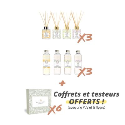 Pack Découverte Best-Sellers Bouquets Parfumés et Recharges Bouquets Parfumés